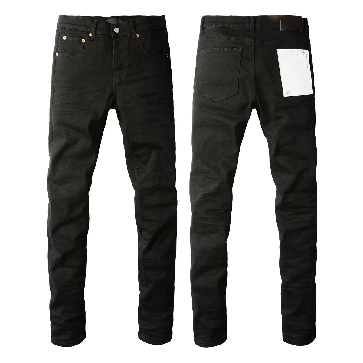 PURPLE Brand - Man's High Street Blue Ripped Distressed Low Rise Denim Skinny Jeans
